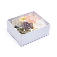 Krabička s 5 minerálnymi kryštálmi