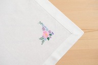 Ľanový obrúsok - poľné kvety 50x50cm