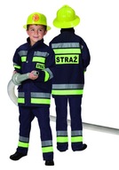 KOSTÝM HASIČA + PRILBA POĽSKO 128 OHEŇ KOSTÝM HASIČA + PRILBA POĽSKO 128 OHEŇ