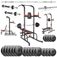 Set 157kg Bench Barrel Barrel Činka Set 157kg Bench Barrel Barrel Činka