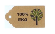100% EKO kraft etikety 50 ks