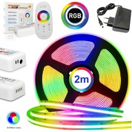 RGB COB LED PÁS, FAREBNÝ SET S DIAĽKOVÝM OVLÁDAČOM A 2M NAPÁJOM