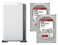 NAS Synology DS223j + 2x 8TB WD Red Plus