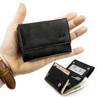 Pánska kožená MINI peňaženka, veľmi priestranná RFID