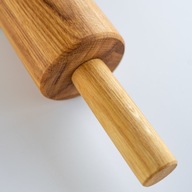 Hrubý drevený valček, 45 cm, s ložiskami Hrubý drevený valček, 45 cm, s ložiskami