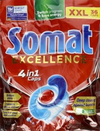 Somat Excellence 4v1 kapsule do umývačky riadu 36 ks. Somat Excellence 4v1 kapsule do umývačky riadu 36 ks.