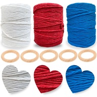 MACRAME HANDICRAFT KIT šnúrka + ZADARMO MACRAME HANDICRAFT KIT šnúrka + ZADARMO