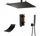 Stropný sprchový set čierny - BIG 50 LCD Stropný sprchový set čierny - BIG 50 LCD