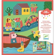 Sada opakovane použiteľných nálepiek Djeco Animals Sada opakovane použiteľných nálepiek Djeco Animals