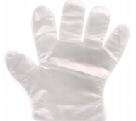 Jednorazové ochranné fóliové rukavice - 500 ks