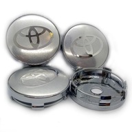 4 nové kryty kolies TOYOTA 60 mm strieborné 4 nové kryty kolies TOYOTA 60 mm strieborné