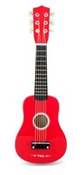 Červená detská gitara 21 palcov 50691 Viga