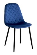 ORLANDO Velvet Námornícka modrá zamatová stolička