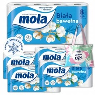 MOLA WHITE COTTON toaletný papier 40 VALCOV