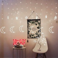 Svetielka, mesiačiky, hviezdy, vianočné LED svetielka