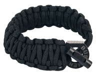 Bushmen Paracord náramok so zapaľovačom 6m Čierny Bushmen Paracord náramok so zapaľovačom 6m Čierny