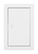 KONTROLNÉ DVERE 15x25 KOV BIELA ​​ZÁPADKA KONTROLNEJ KLAPKY