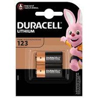 2 x DURACELL FOTO CR123 DL123A 123 lítiová batéria