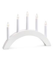 Minimalistický biely stolový svietnik ALTE Minimalistický biely stolový svietnik ALTE