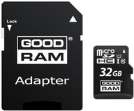 MicroSD karta GoodRam 32GB cl 10 UHS I + adaptér MicroSD karta GoodRam 32GB cl 10 UHS I + adaptér