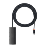 Baseus Hub 4v1 Baseus Lite Series USB-C na 4x USB 3.0 + USB-C, 2 m (čierny) Baseus Hub 4v1 Baseus Lite Series USB-C na 4x USB 3.0 + USB-C, 2 m (čierny)