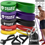 Sada 5 cvičebných pásov Fitness tréning Guma Strong Band + Puzdro na rukoväte Sada 5 cvičebných pásov Fitness tréning Guma Strong Band + Puzdro na rukoväte