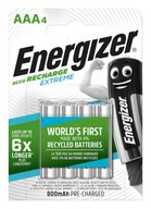 Energizer 4x AAA HR03 dobíjacie batérie Energizer 4x AAA HR03 dobíjacie batérie
