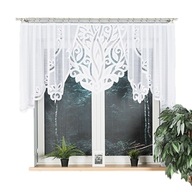Hotový biely žakárový záves + PANEL, výška 120x300 cm Hotový biely žakárový záves + PANEL, výška 120x300 cm