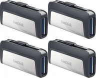 Disk SanDisk 256 GB Ultra Dual USB Type-C x 4