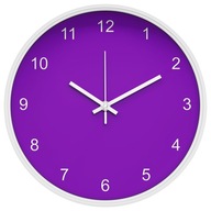 Klasické, tiché nástenné hodiny Purple Indigo Klasické, tiché nástenné hodiny Purple Indigo