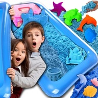 Kinetic Sand 2KG Sandbox Pool Forms Set XXL Super Plastic Kinetic Sand 2KG Sandbox Pool Forms Set XXL Super Plastic