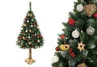 Vianočný stromček na kmeň Pine Diamond 160cm Jutový stojan