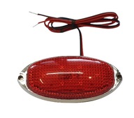 Červená obrysová LED lampa 12/24V osvetlenie lode