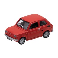 Kovová 3D hračka model FIAT 126P červená PRL Kovová 3D hračka model FIAT 126P červená PRL