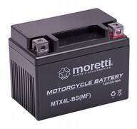 Moretti AGM (Gélová) batéria 12V 4Ah MTX4L-BS
