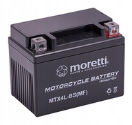 Moretti AGM (Gélová) batéria 12V 4Ah MTX4L-BS Moretti AGM (Gélová) batéria 12V 4Ah MTX4L-BS