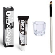 SET HENNA REFECTOCIL BLACK KEFE GLASS SET HENNA REFECTOCIL BLACK KEFE GLASS