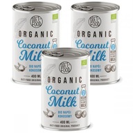 Kokosové mlieko 17% Sada 3 x 400 ml Bio