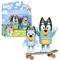 Bluey Dog figúrky 2 balenie Skateboarding