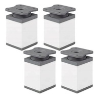 4x NÁBYTKOVÁ NOHA BIELA NASTAVITEĽNÁ NÁBYTKOVÁ NOHA 40x40 H-6cm H-60mm 4x NÁBYTKOVÁ NOHA BIELA NASTAVITEĽNÁ NÁBYTKOVÁ NOHA 40x40 H-6cm H-60mm