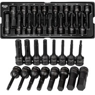 SADA NÁRAZOV 1/2' 78MM IMBUS H5-H19, TORX T30-T80 16 ELEMENTS SADA NÁRAZOV 1/2' 78MM IMBUS H5-H19, TORX T30-T80 16 ELEMENTS