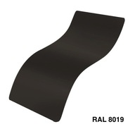 Prášková farba RAL 8019 Polyester Dr. Štruktúra