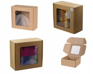 100x dekoratívne boxy s oknom 200x200x100mm