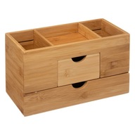 Krabička organizéra, nádoba na bambusovú kozmetiku