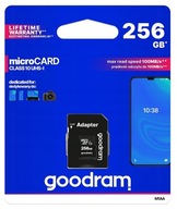 Pamäťová karta GOODRAM 256 GB Micro SDXC + SD adaptér