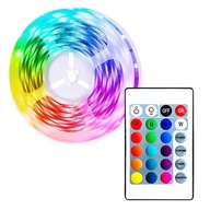 RGB LED STRIP 300 LED SMD IP44 5m + DIAĽKOVÉ OVLÁDANIE + NAPÁJANIE RGB LED STRIP 300 LED SMD IP44 5m + DIAĽKOVÉ OVLÁDANIE + NAPÁJANIE