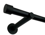 JEDNOTNÁ ZÁCLONA tyč Fi19/370 BLACK MAT bez klipov
