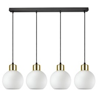 Závesná lampa Luster Sklenené mliečne gule LED Závesná lampa Luster Sklenené mliečne gule LED