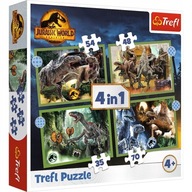Puzzle 4v1 Nebezpečné klubové dinosaury
