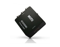 Prevodník CVBS-HDMI kompozitného videa na HDMI čierny Prevodník CVBS-HDMI kompozitného videa na HDMI čierny